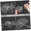 Beavorty 2sets Acrylic Mixing Tray for Makeup and Nail Art