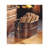 Plow & Hearth Copper-Finished Steel Oval Tub with 5 Lbs.