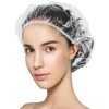 200 Pcs Disposable Shower Caps, Waterproof Plastic Clear Hair Cap,