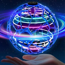 UranHub Blue Flying Orb Ball Toy 30 Mins Flight Fidget Spinner Cosmic Globe Boomerang Hand Mini Drone Hover Flying Ball Toymodel number: UH-DR-UHF02B-UNBU0, video capture resolution: Other, color: Blue