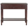 SAFAVIEH Samantha 2-Drawer Console Table | Dark Cherry |