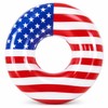 American Flag Inflatable Swim Ring for Pool Fun – 3-Pack
