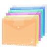 24 Pack Plastic Wallets A4, Binder Folder with Plastic Wallets,A4