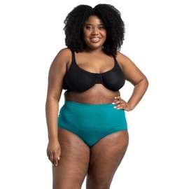 Fruit Of The Loom Womens Beyondsoft Underwear, Super Soft Designed With Comfort In Mind, Available Plus Size Briefs, Plus Size Brief - Cotton Blend - 10 Pack - Teal/Pink/Black, 10 Plus