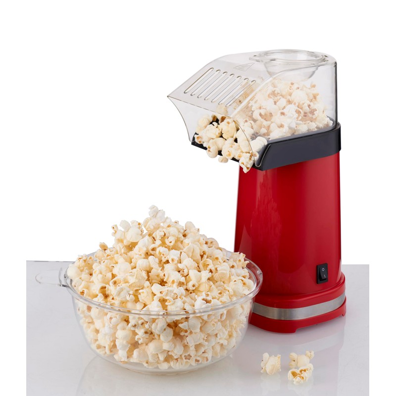CULINARY CHEF PM102-RED Deluxe Hot Air Personal Popcorn Popper