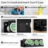 LifeMoreasy K Cup Holders, Acrylic Coffee Pods Organizer Stand Magnetic