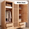 Gunwon 12pcs Wood Cabinet Knobs Set with Screws,Wooden Drawer Knobs,Round