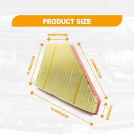 Kit de filtro de aire para motor A3212C compatible con GMC Acadia 2017-2022, Buick Enclave 2018-2022, Chevy Traverse, 2019-2022 Chevy Blazer, 2017-2022 XT5, reemplaza #: 2332160606 , A321 2C