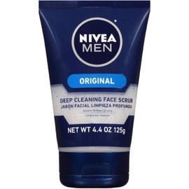 NIVEA FOR MEN Original, Deep Cleaning Face Scrub 4.4 oz (Pack of 7)