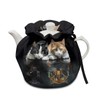 Poceacles Cat Tiger Print Tea Cosy for Teapot, Dust Cover,
