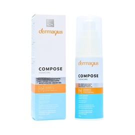 Compose Crema Gel Hidratante para Rostro 30 g Crema hidratante facial para todo tipo de piel que ofrece hidratación duradera hasta por 24 horas con una textura ligera y de rápida absorción