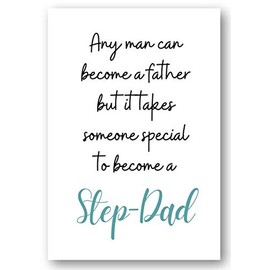 Second Ave Cute Step Dad Quote Birthday Father's Day Card