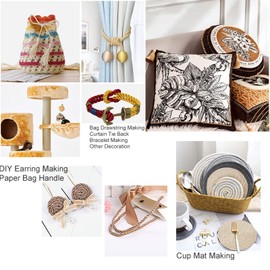 PH PandaHall 5mm 18 Yards Twisted Gold Rope Xmas Gold Cord Trim Nylon Silk Cord Twisted Silk Ropes Honor Cord for Crafts Handfasting Home Décor Upholstery Curtain Tieback Graduation