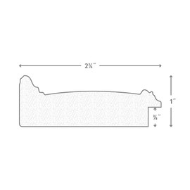 Craig Frames Galerie W, 22x28 Picture Frame, Black & Gold