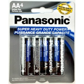 100pc Panasonic AA Batteries Super Heavy Duty Power Carbon Zinc Double A Battery 1.5v