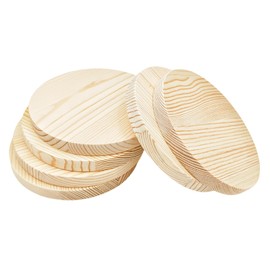 6 x 15x1.5cm Pine Blank Unfinished Round Circle Plaques for Craft Projects Engraving Wood Burning Painting