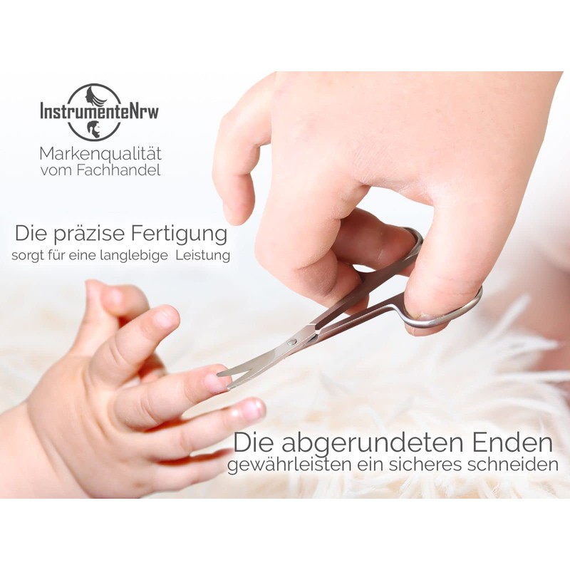 Baby Nail Scissors Rounded Stainless Steel