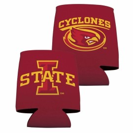 Iowa State Can Cooler Set of 6 - Red Design 1 FREE SHIPPING
