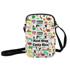 JXGZSO Costa Rica Lover Gift Next Stop Costa Rica Crossbody Bag Costa Rica Trip Shoulder Bag North America Travel Gift (Next Stop Costa Rica Crossbody)