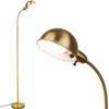 LALISU Dimmable Floor Lamp with Flexible Gooseneck and Rotatable Shade,