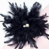 23cm Lady Flower Fascinator Hatpin for Women Elegant Brooch Clip