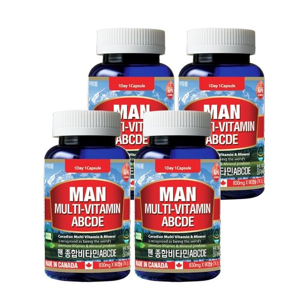 Whole Life - Men&#39;s Multivitamins ABCDE + Minerals - 3 months&#39; supply - Multivitamins for men - 4 bottles, single option / 통라이프-맨 종합비타민ABCDE+미네랄-3개월분-남성용 멀티비타민-4병, 단일옵션
