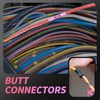 100 Pcs Heat Shrink Butt Connectors, Marine Grade Insulated Crimp
