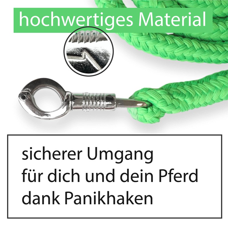Lead rope with panic hook for horse in various stylish