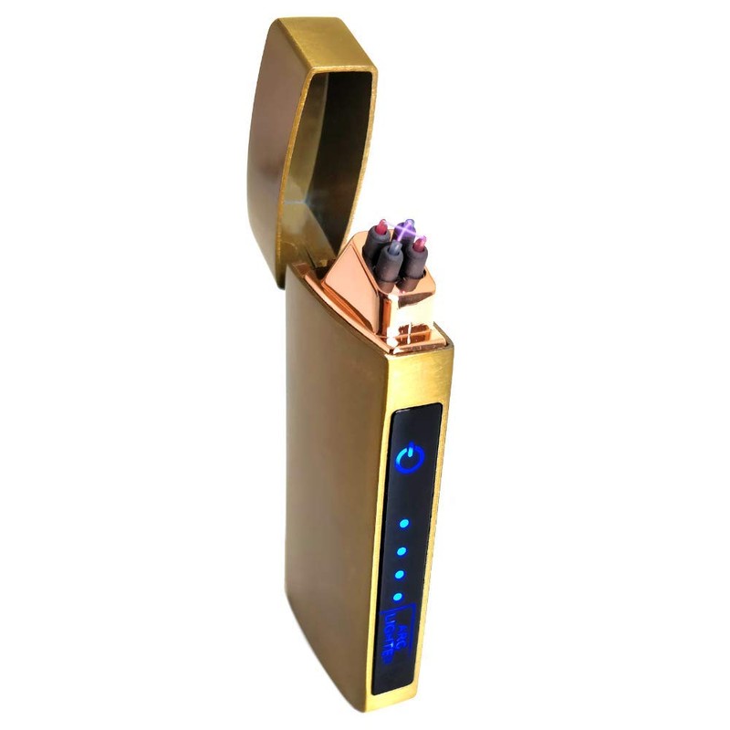 USB Plasma Lighter Flameless Electric Double ARC Dual Pulse Torch