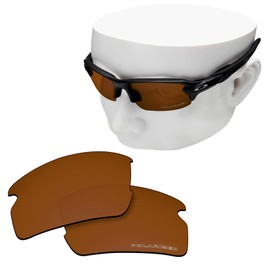OOWLIT Replacement Sunglass Lenses for Oakley Flak 2.0 OO9295 Bronze Brown Polarized