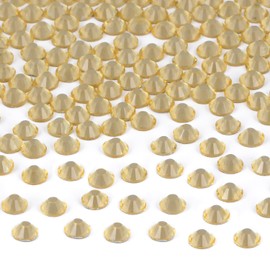 2880 pcs SS3 Jonquil Hotfix Rhinestones Flatback Round Crystal Glass Rhinestones Gems for Crafts Nail Face Art Clothes Shoes Bags DIY