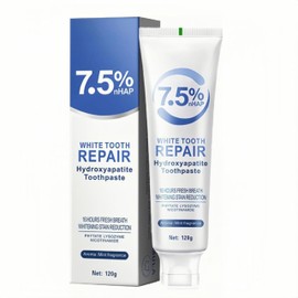 Hydroxylapatit Zahnpasta,Hydroxyapatite Toothpaste,120g Zahnpasta Hydroxylapatit,Fluoridfreie Zahnschmelzreparatur,Erfrischt den Atem