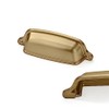 CABDM 10 Pack 3-3/4 inch (96mm) Brushed Satin Brass Cabinet