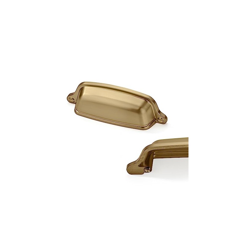 CABDM 10 Pack 3-3/4 inch (96mm) Brushed Satin Brass Cabinet