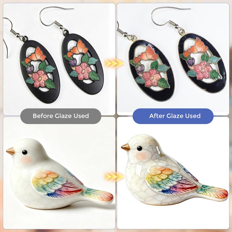 WECLAYER Polymer Clay Glaze – 20ml x 2 Bottle Set