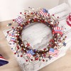 Americana Flag Red Blue Berry White Star Wreath 4th of
