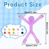 QGGTQG Mini Magnetic Figures Toy Pack of 10 Translucent Fridge