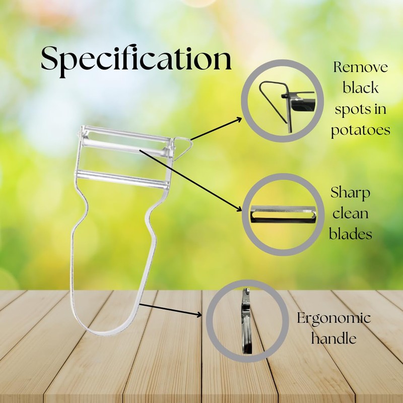 ARCUS 2X Stainless Steel Potato Peeler - Vegetable Peeler Fruit