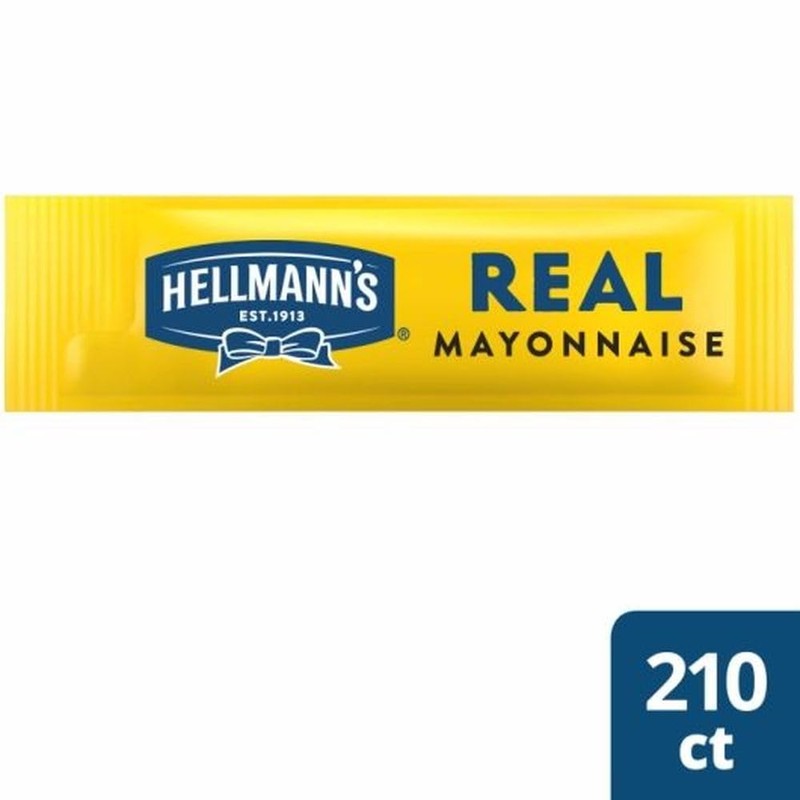 Hellmann's Real Mayonnaise Stick Packets Easy Open, Condiment for Sandwiches,