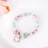 GVUSMIL 6 PCS Clay and Stone Bead Easter Bunny Bracelets