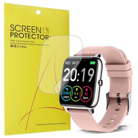 onetuo Screen Protector Compatible with Rinsmola 1.4 Inch Smartwatch P22, HD Clear Flexible TPU Film [Bubble-Free] [Premium Quality] Screen Protector for Kalinco P22 / Popglory P22 (Pack of 6)