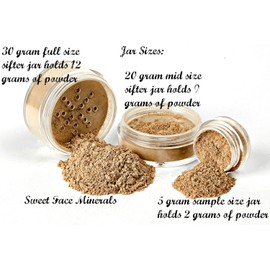 QUICK FIX KIT Mineral Makeup Starter Set Sample Size Matte Bare Face Powder (Pink Bisque & Warm)