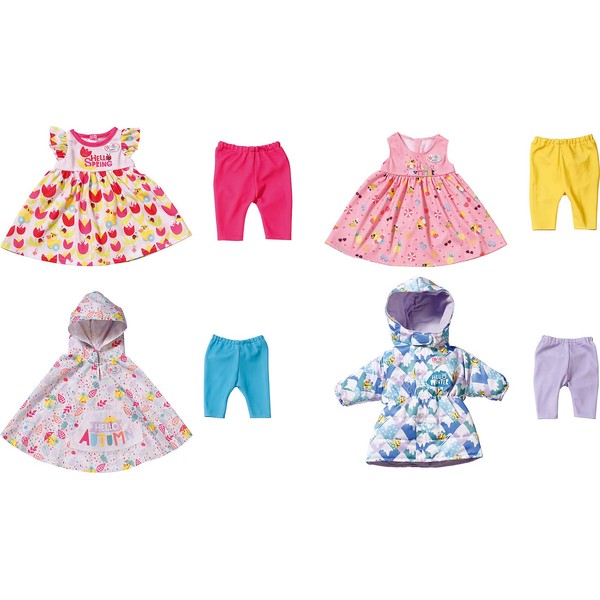 BABY born 4 Seasonal Outfit Toy Set for 43 cm