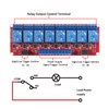hiBCTR 12V 8-Channel Relay Module with Optocoupler Isolation - High/Low