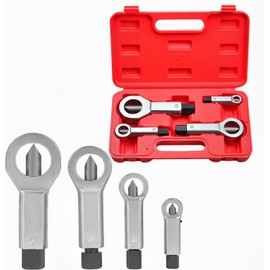 Metal Nut Splitter Tool 4pcs, 9mm - 27mm Nut Breaker Tool Heavy Duty for Removing Broken and Damaged Nuts