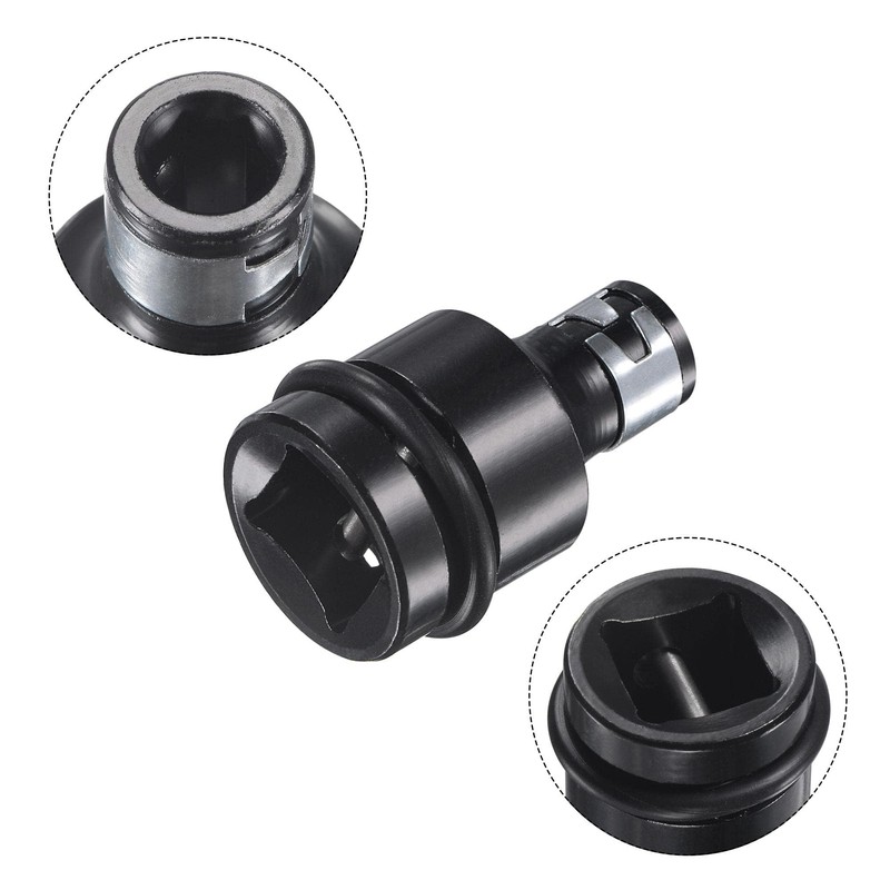 TOP-VIGOR 1/2" Square Drive to 1/4" Hex Socket Adapter Drill