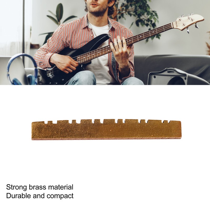 Brass Nut for Electric Acoustic Guitar Bass Pre Slotted Instrument