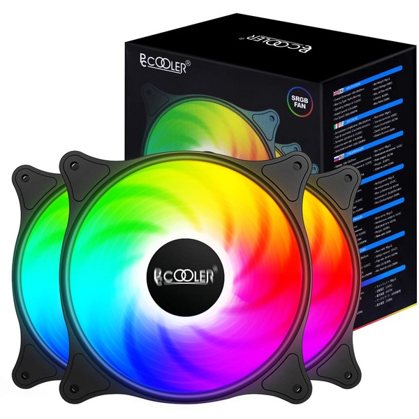 PCCOOLER 120MM Case Fan 3 Pack FX120 High Performance Cooling