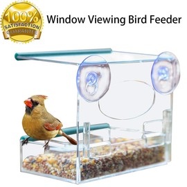 Window Bird Feeder, Bird House Window Suction Cup, Transparent Suction Base, Transparent Bird House Window Bird Feeder
