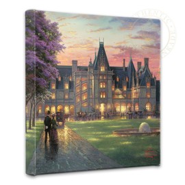 Thomas Kinkade Elegant Evening at Biltmore 14 x 14 Gallery Wrapped Canvas
